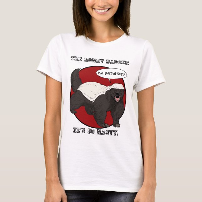 Der Badassed Honig-Dachs T-Shirt (Vorderseite)