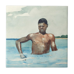 Der Badegast, 1899 Fliese