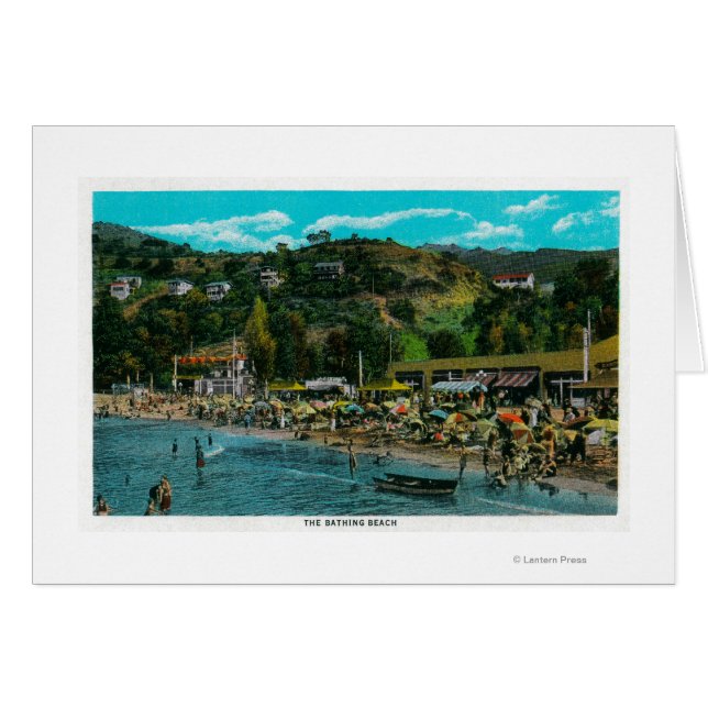 Der Badestrand von Avalon auf der katalanischen In (Vorderseite (Horizontal))