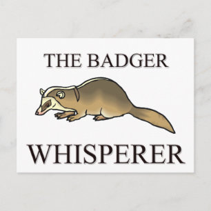 Der Badger Whisperer Postkarte