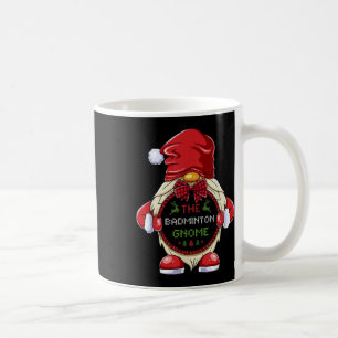 Der Badminton-Gnom-Passende-Familiengruppen-Weihna Kaffeetasse