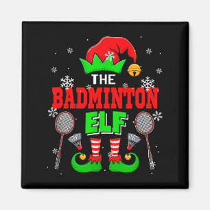 Der Badminton-Weihnachts-Elfenhut Scute Ss Cute Ss Magnet