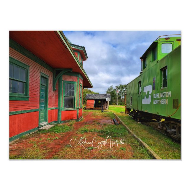 Der Bahnhof Fotodruck (Vorne)