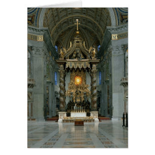 Der Baldacchino, der Hochaltar und der Stuhl