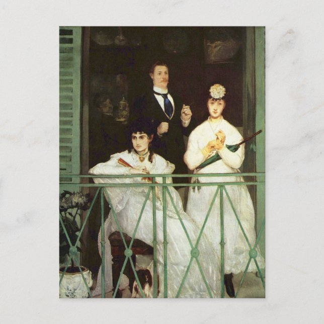 Der Balkon - Edouard Manet Postkarte (Vorderseite)