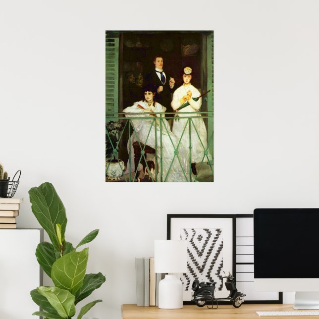 Der Balkon (Le Balcon) von Edouard Manet Poster (Heimbüro)