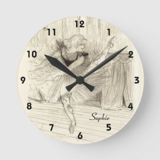 Der Balletttänzer Toulouse-Lautrec Runde Wanduhr