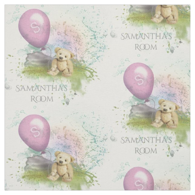 Der Ballon-Baby-Mädchen-Kinderzimmer des Stoff (Muster)