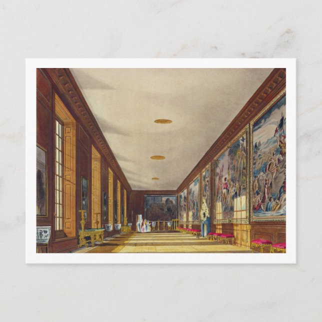 Der Ballsaal, Hampton Court, aus "The History of t Postkarte (Vorderseite)