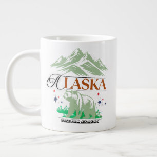 Der Bär von Alaska – Abenteuer-Kaffeetasse Jumbo-Tasse