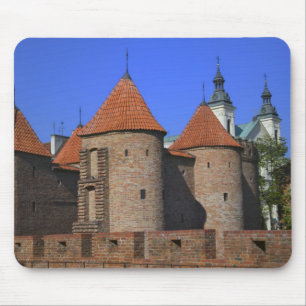 Der Barbakan und die Paulinerkirche, Warschau, Mousepad