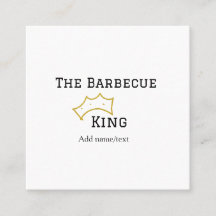 Der Barbecue-König krönt Namenstext Kochen am best