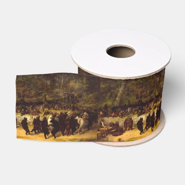 Der Bärentanz, 1870 von William Holbrook Beard Ripsband (Spule)