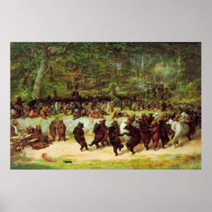 Der Bärentanz von William Holbrook Beard Poster