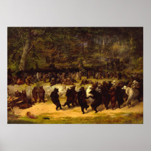 Der Bärentanz von William Holbrook Beard Poster