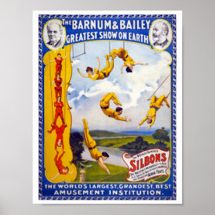 Der Barnum & Bailey 1896 Vintage Poster Restaurier