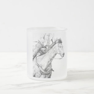 Der Barrel Racer Mattglastasse