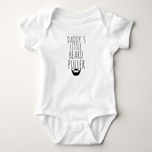 DER BART-ABZIEHVORRICHTUNGS-HIPSTER-BABY DES VATIS BABY STRAMPLER (Vorderseite)