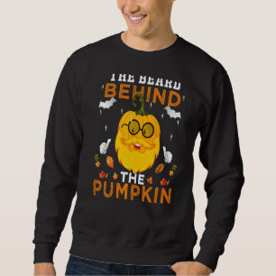 Der Bart hinter dem Kürbiskuchen Halloween Costu Sweatshirt