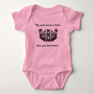 Der Bart meines Vaters ist besser ... Baby Bodysui Strampler