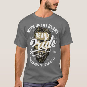 Der Bart Pride respektiert das grafische Design de T-Shirt