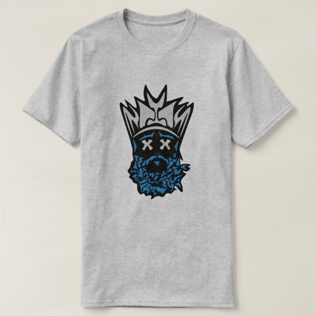 Der bärtige König Carolina Panthers Colorway T-Shirt (Design vorne)