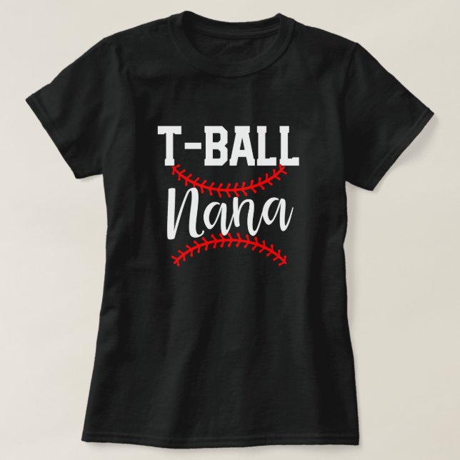 Der Baseball-Großmutter-Spiel-Geschenk der Frauen T-Shirt (Design vorne)