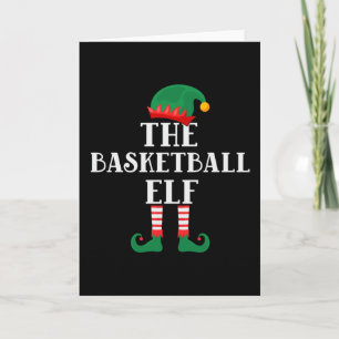 Der Basketball-Elf Lustige Weihnachten Karte