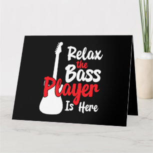 Der Bass Player ist hier eine elektrische Gitarre Karte
