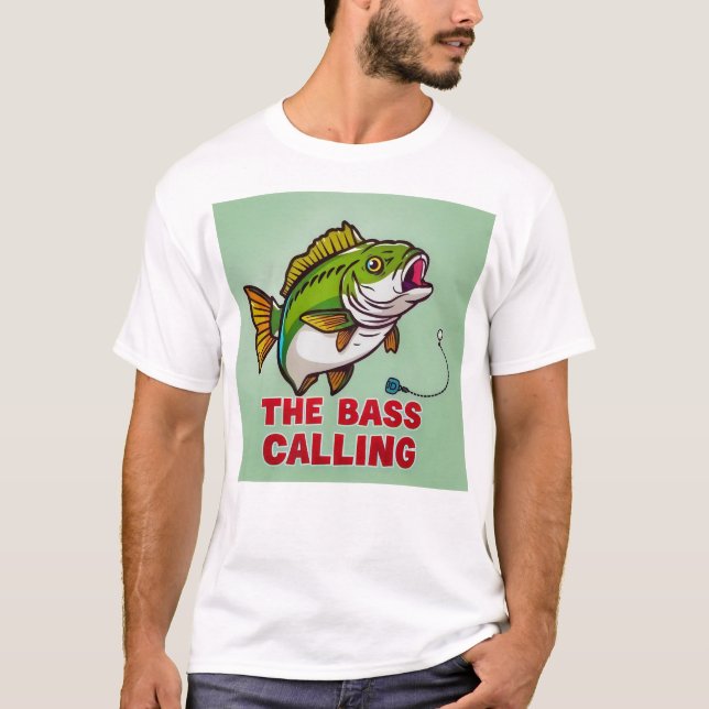 Der Bass ruft  T-Shirt (Vorderseite)