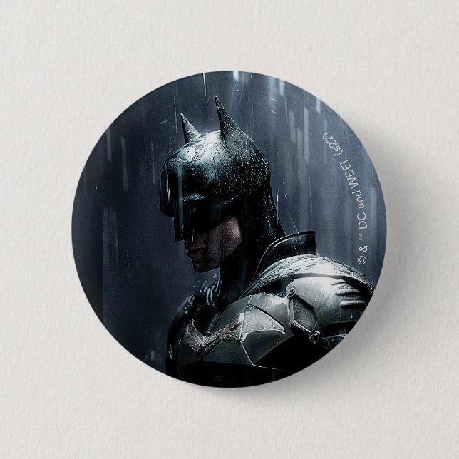 Der Batman im Regen Button (Vorderseite)