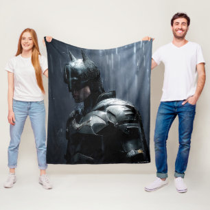 Der Batman im Regen Fleecedecke