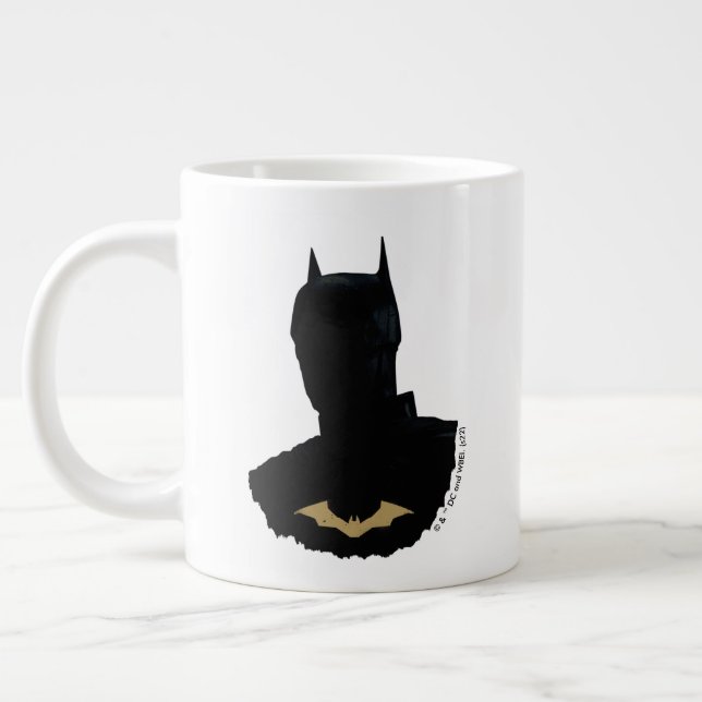Der Batman mit dem goldenen Bat-Symbol Jumbo-Tasse (Links)