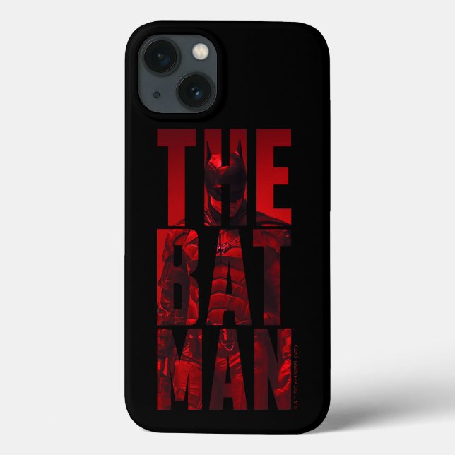 Der Batman Typografy Cutout Case-Mate iPhone Hülle (Rückseite)