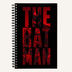 Der Batman Typografy Cutout Notizbuch