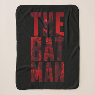 Der Batman Typografy Cutout Sherpadecke