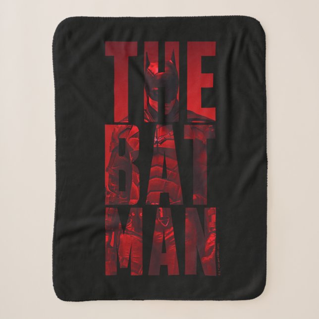 Der Batman Typografy Cutout Sherpadecke (Vorderseite)