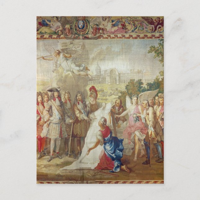 Der Bau von Les Invalides Postkarte (Vorderseite)