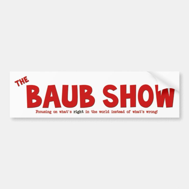 Der Baub Show-Autoaufkleber Autoaufkleber (Vorne)