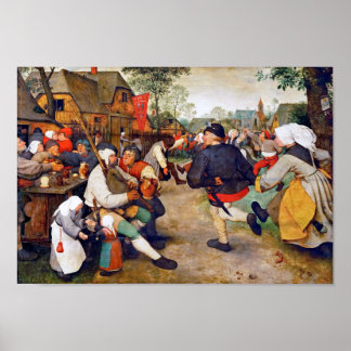 Der Bauerntanz, Pieter Bruegel Poster