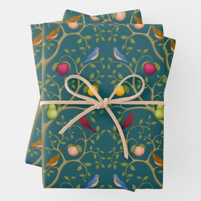 Der Baum der lebenden Schätze Geschenkpapier Set (Beispiel)