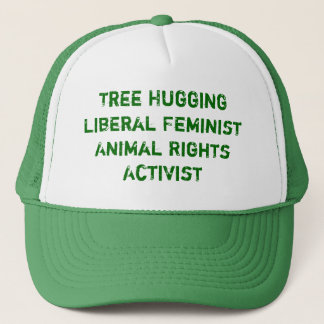 Der Baum, der liberale feministische Tierrechte Truckerkappe