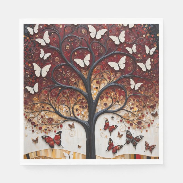 Der Baum der Metamorphose Serviette (Vorderseite)