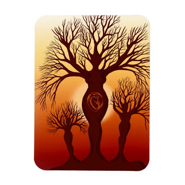 Der Baum der Mutterschaft Magnet (Vertikal)