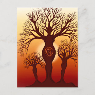 Der Baum der Mutterschaft Postkarte