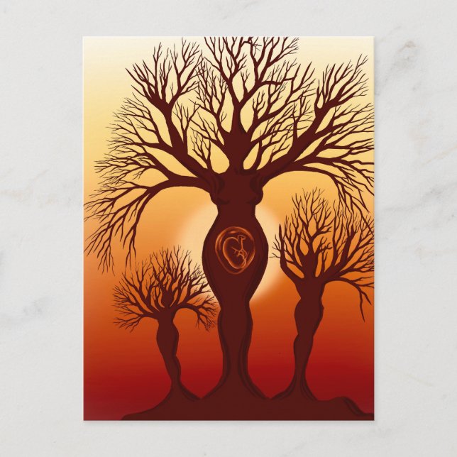 Der Baum der Mutterschaft Postkarte (Vorderseite)