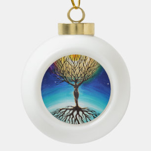 Der Baum des Egos Keramik Kugel-Ornament