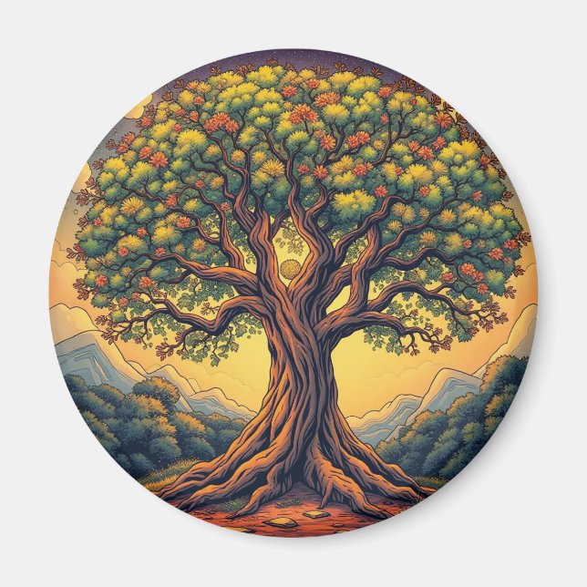Der Baum des Kühlschrank Magneten Magnet (Vorne)