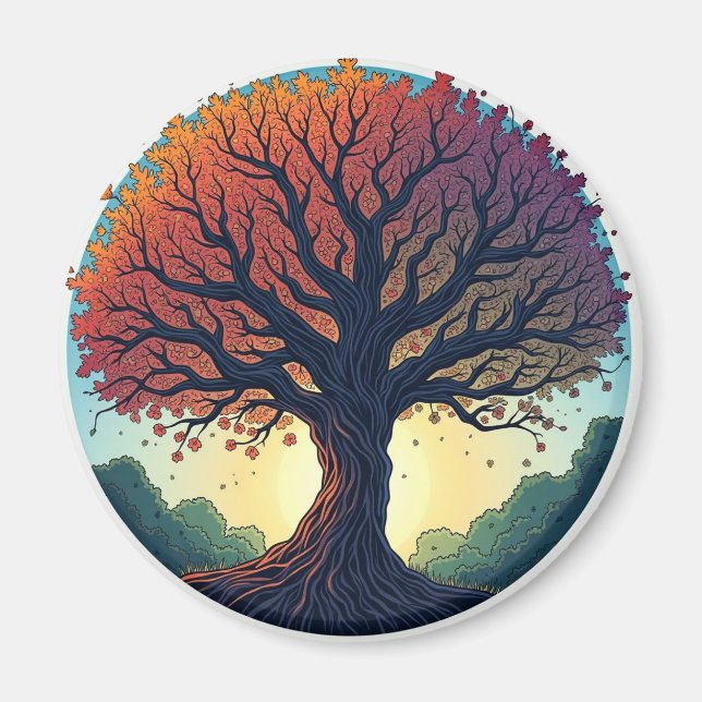 Der Baum des Kühlschrank Magneten Magnet (Vorne)