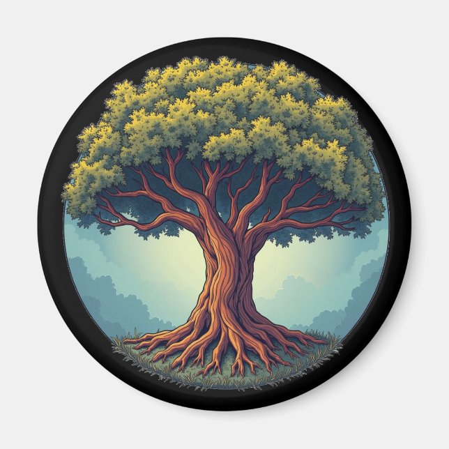 Der Baum des Kühlschrank Magneten Magnet (Vorne)
